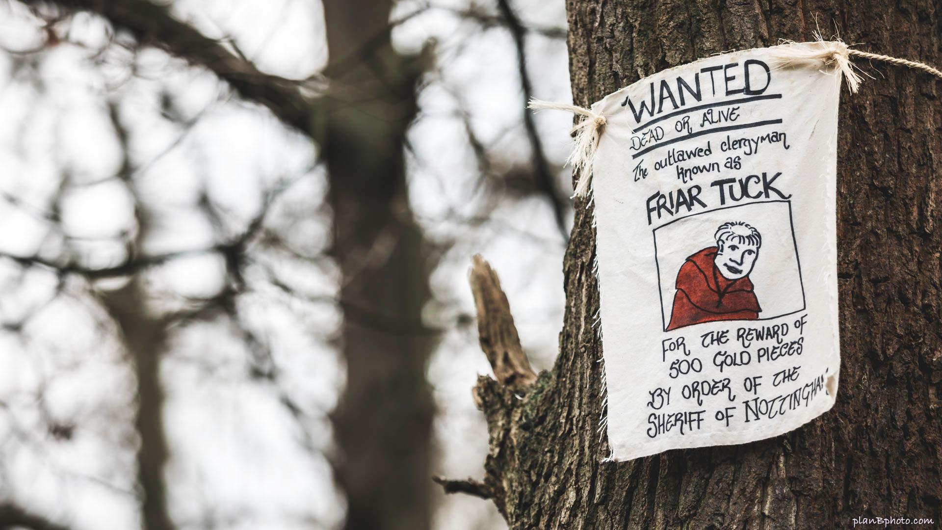 Sign in Sherwood Forest - Wanted: Friar Tuck