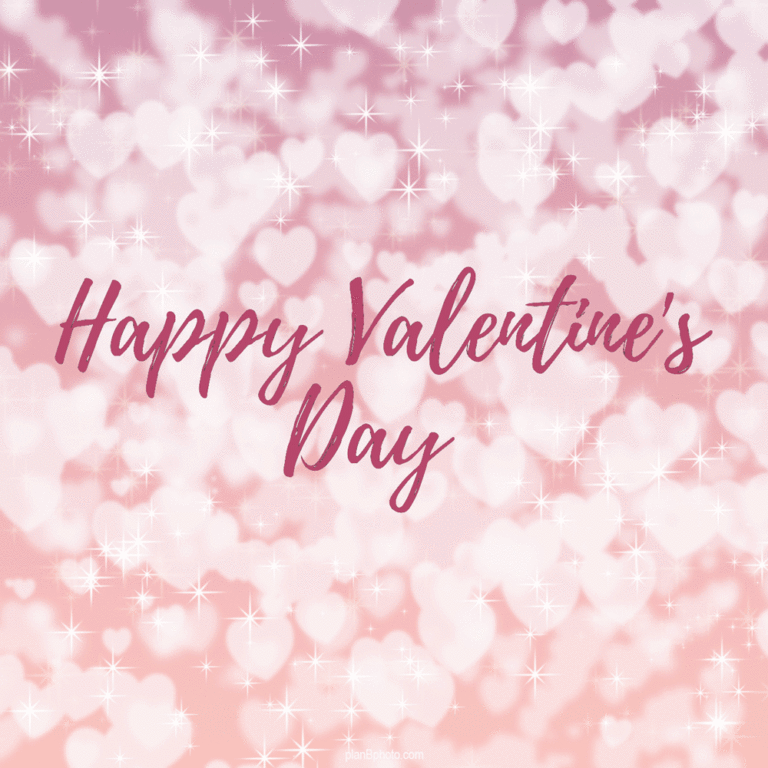 Pink Valentines hearts glitter gif image