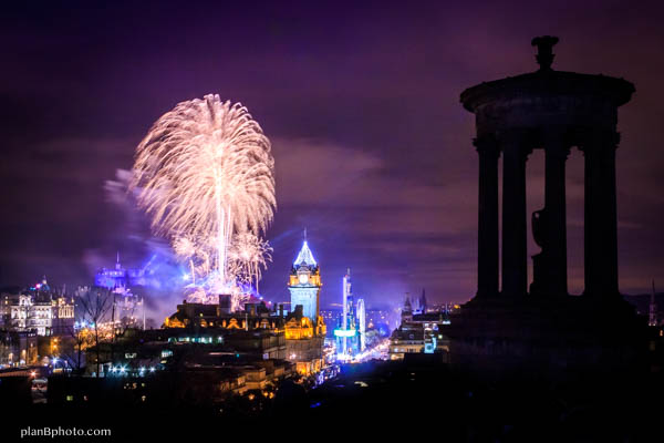 New Year fireworks in Edinburgh