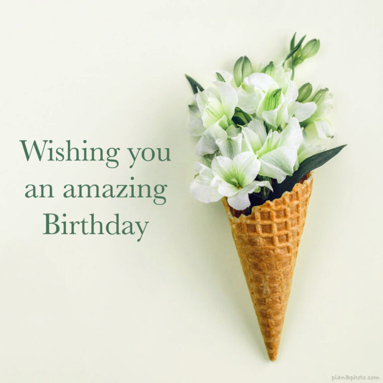 Green flowers amazing Birthday wish