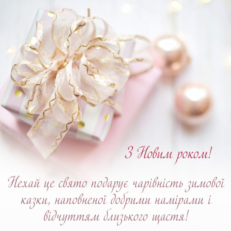 Ukrainian language New Year Card