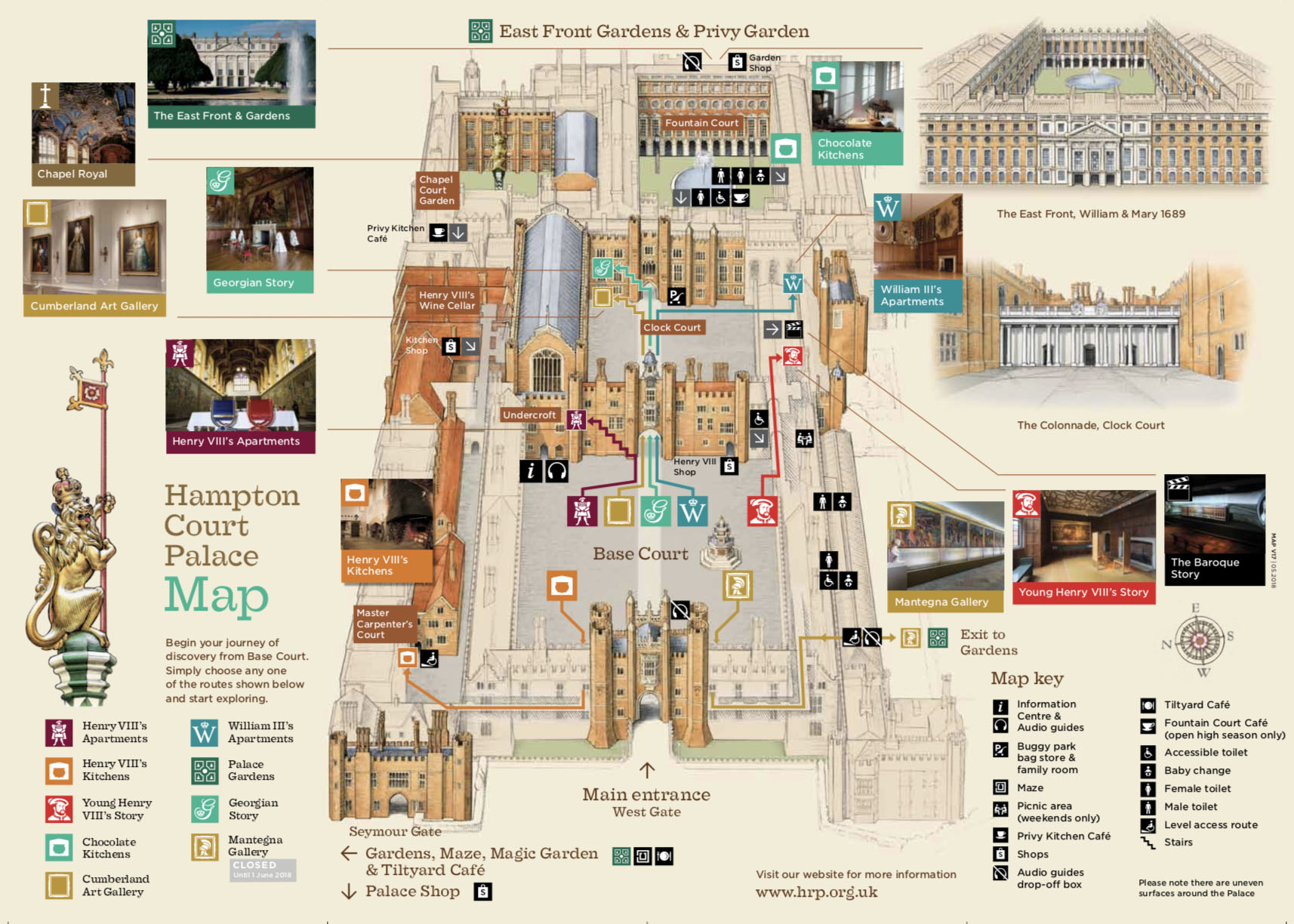 Hampton Court Palace Plan