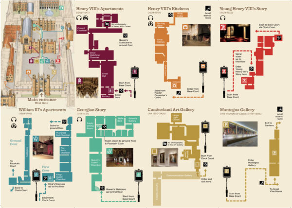 The Map of Hampton Court Palace