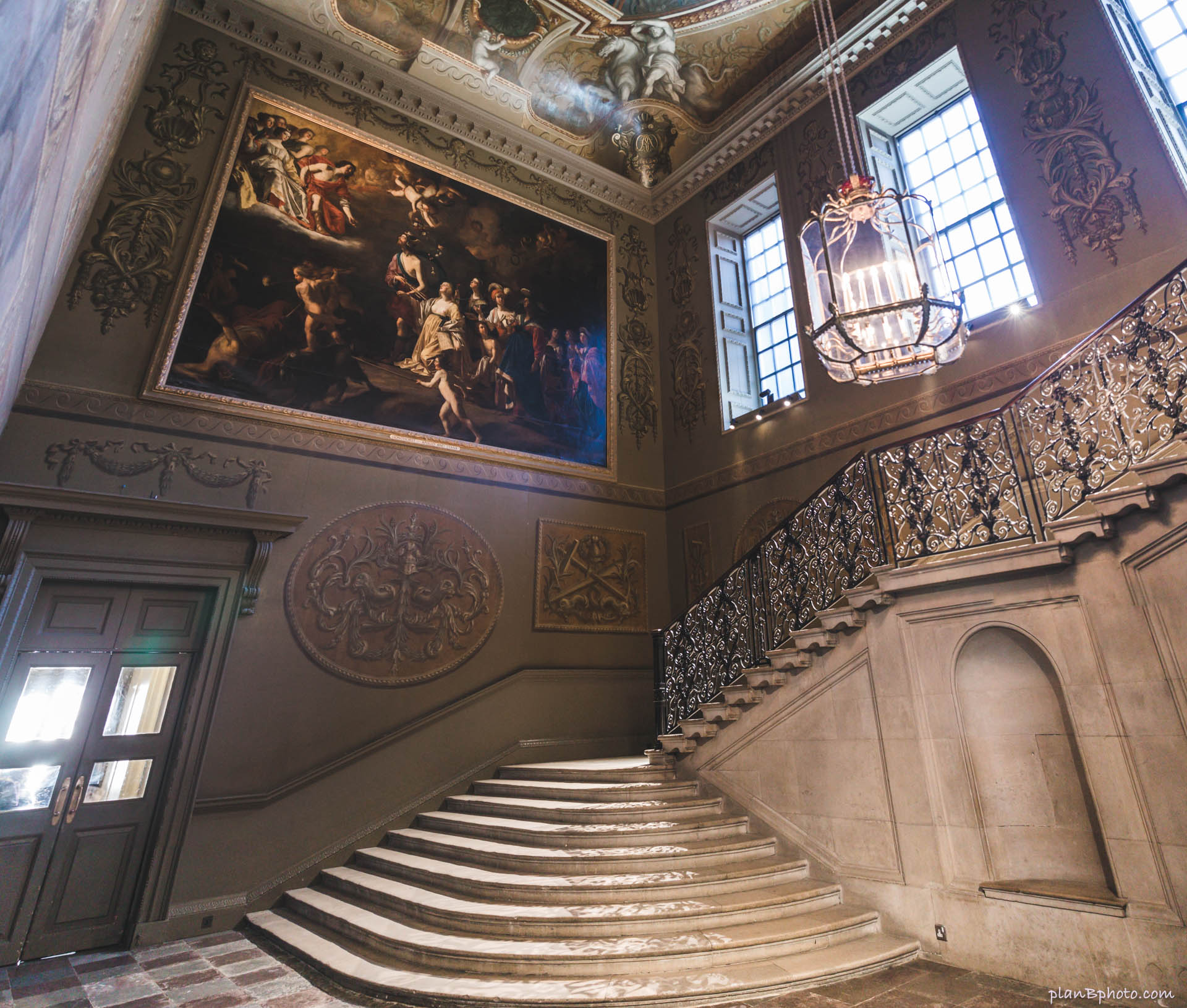 Queen's staircase in Hampton Court palace