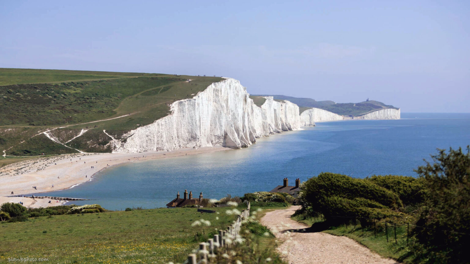 Seven Sisters Chalk Cliffs - natural wonder of UK in photos