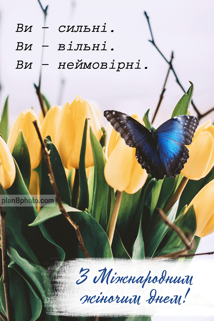 Українська листівка з 8 березня