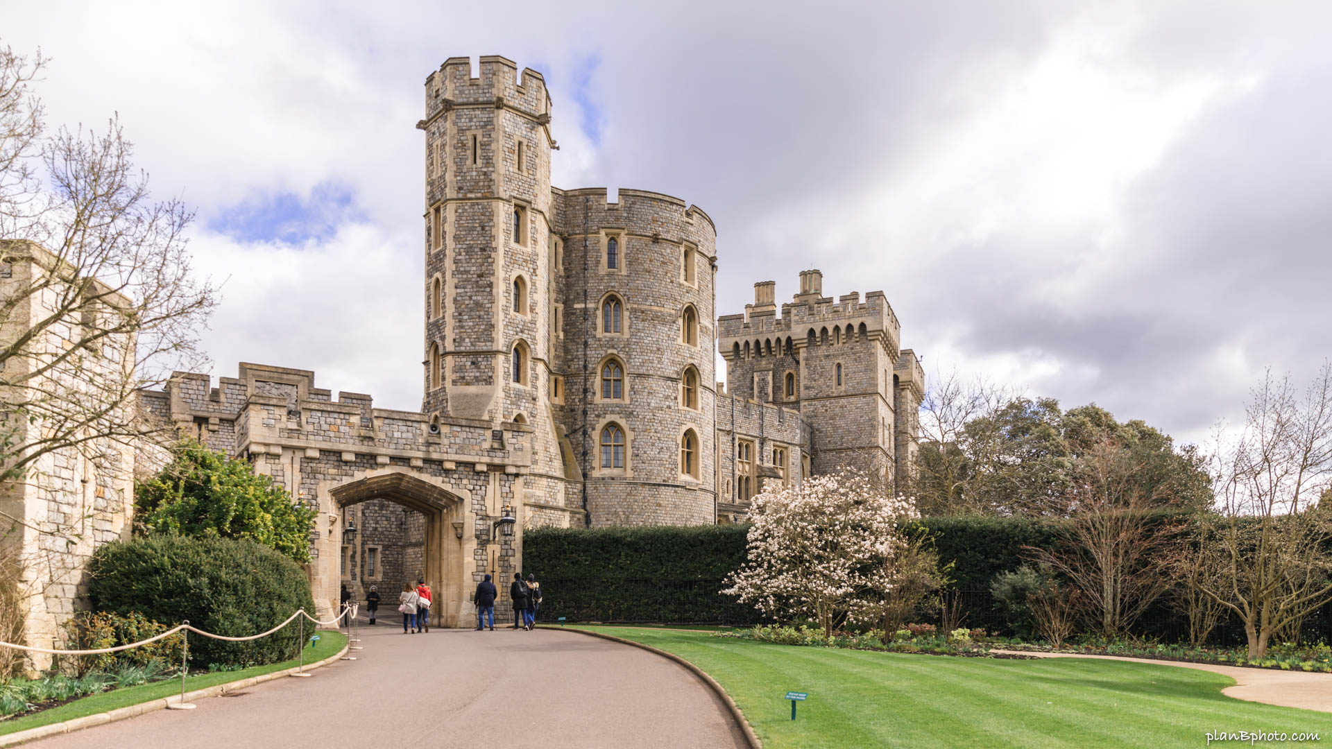 Windsor Castle inside the walls, UK
